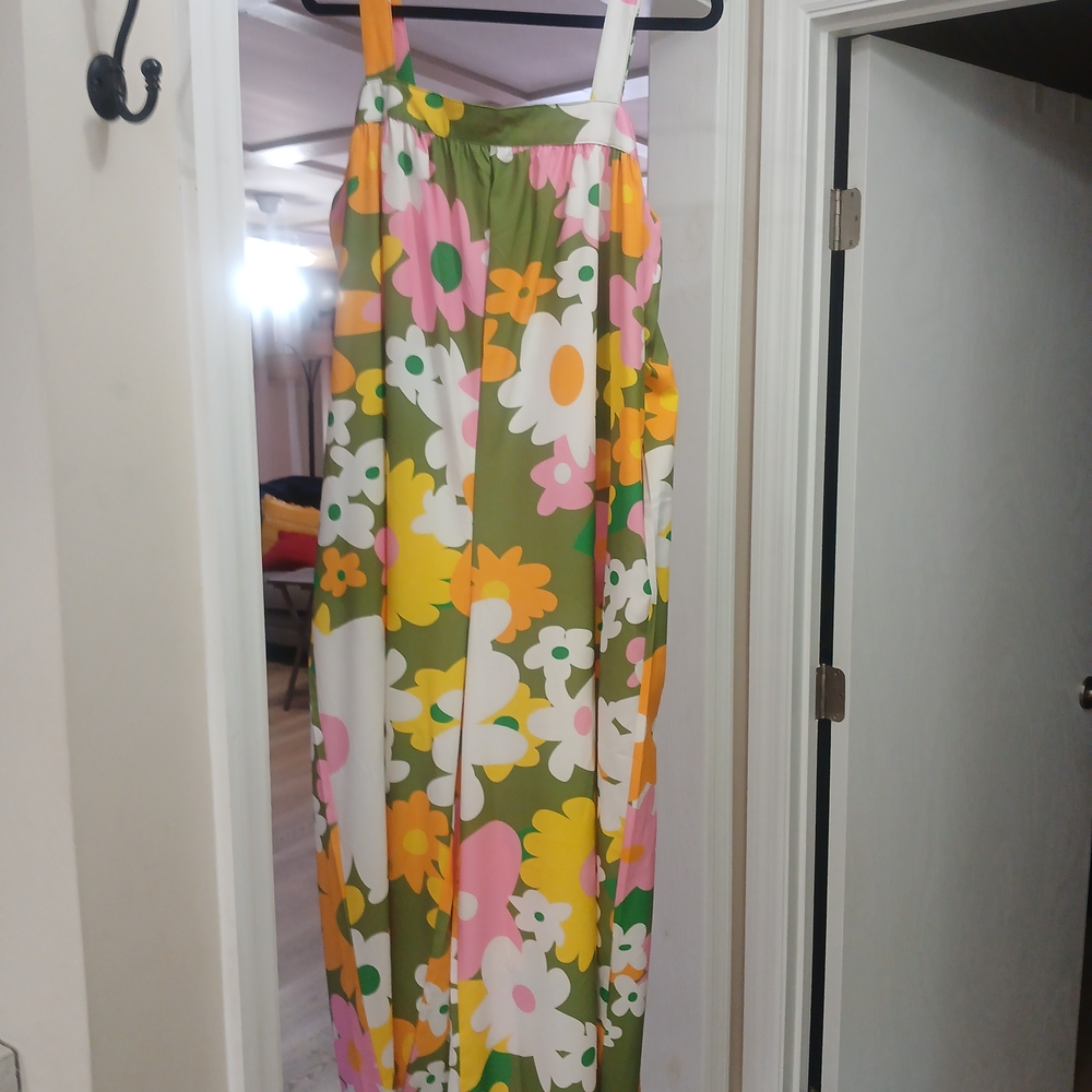 Floral Maxi Jumper with Straps